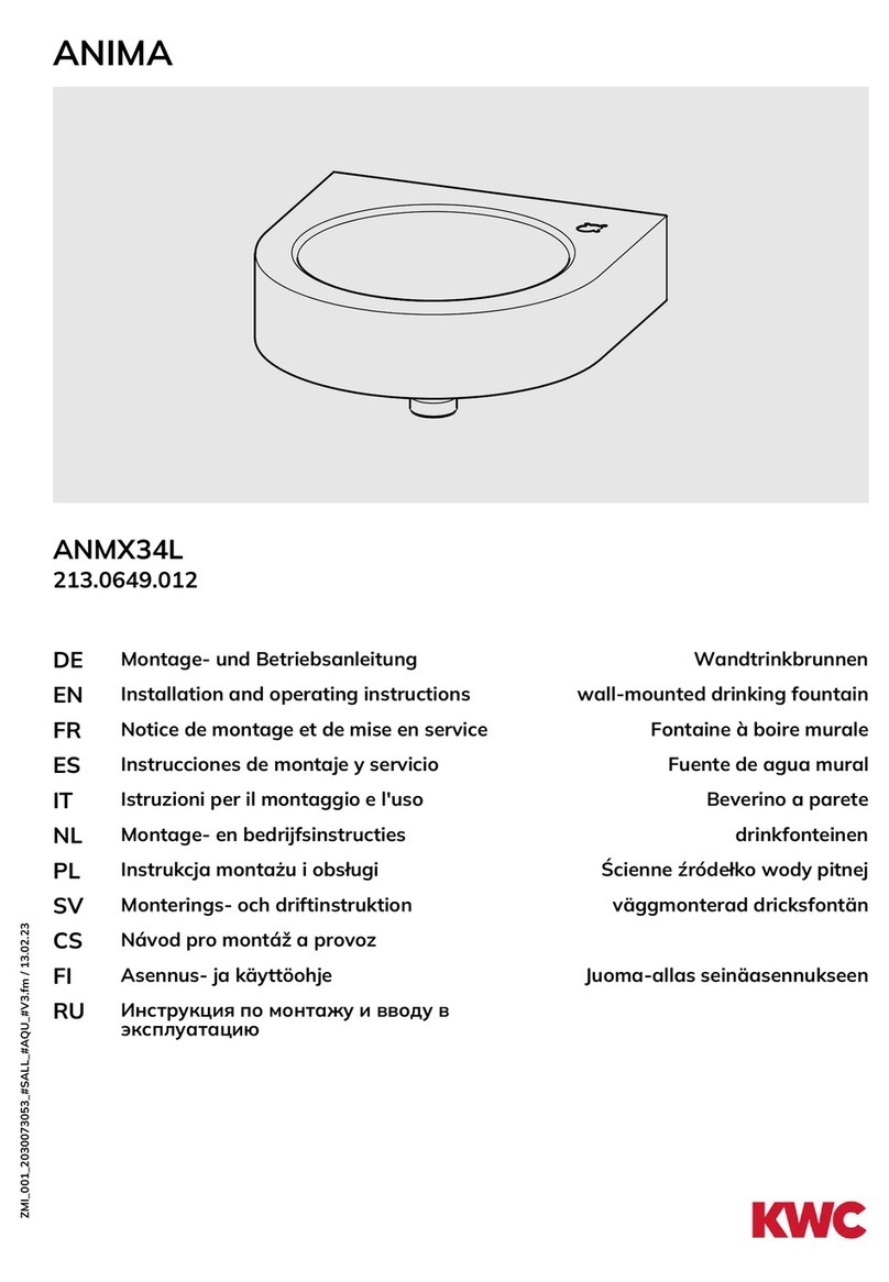 KWC ANIMA ANMX34L Installation and operating instructions