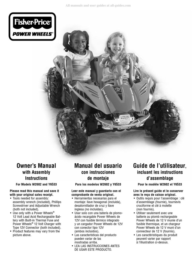 Fisher-Price Power-Wheels W2602 owner's manual Fisher-Price Power-Wheels W2602 owner's manual