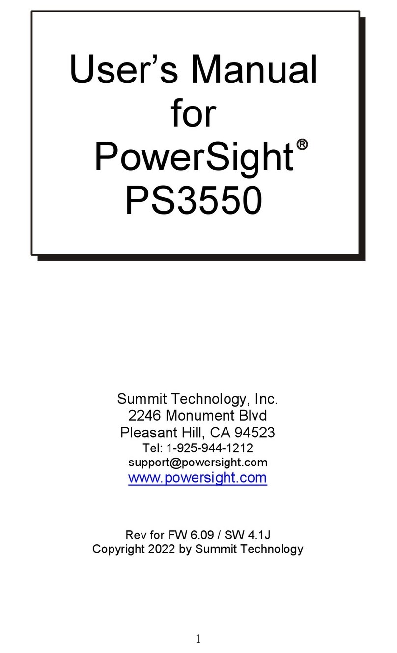 Summit Technology PowerSight PS3550 user manual Summit Technology PowerSight PS3550 user manual