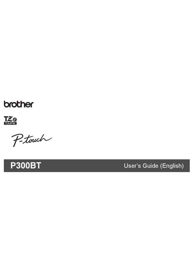 Brother P300BT User manual