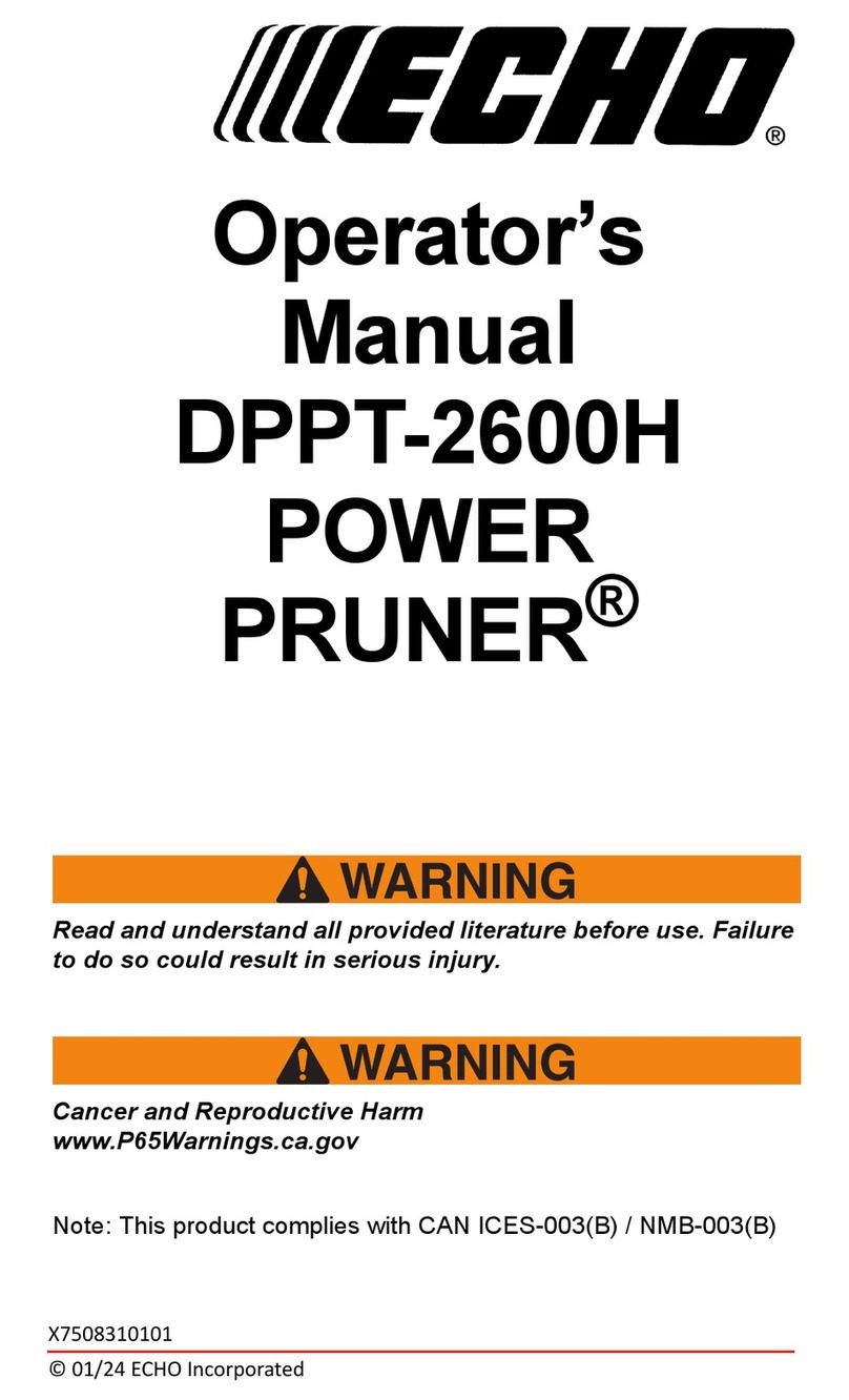 Echo POWER PRUNER DPPT-2600H Operator's manual