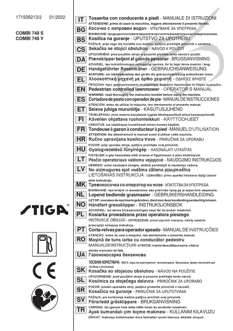 Stiga COMBI 748 S Operator's manual