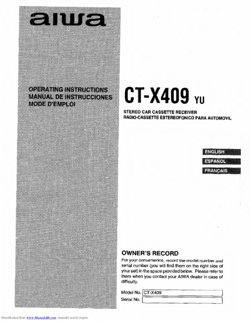 Aiwa CT-X409 User manual