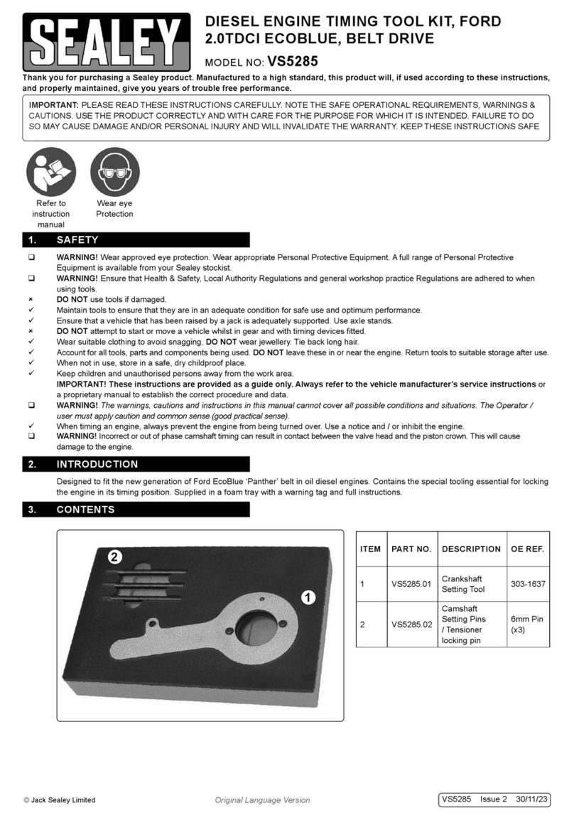 Sealey VS5285 User manual