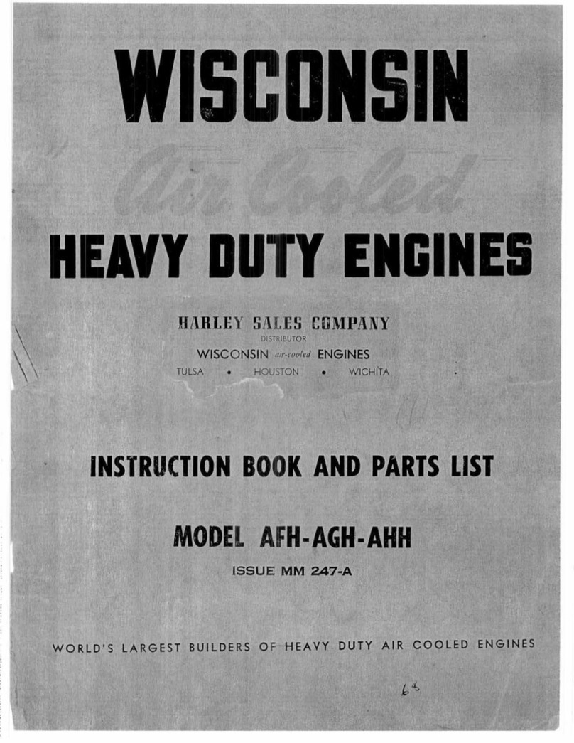 Wisconsin AFH-AGH-AHH Instruction book and parts list Wisconsin AFH-AGH-AHH Instruction book and parts list