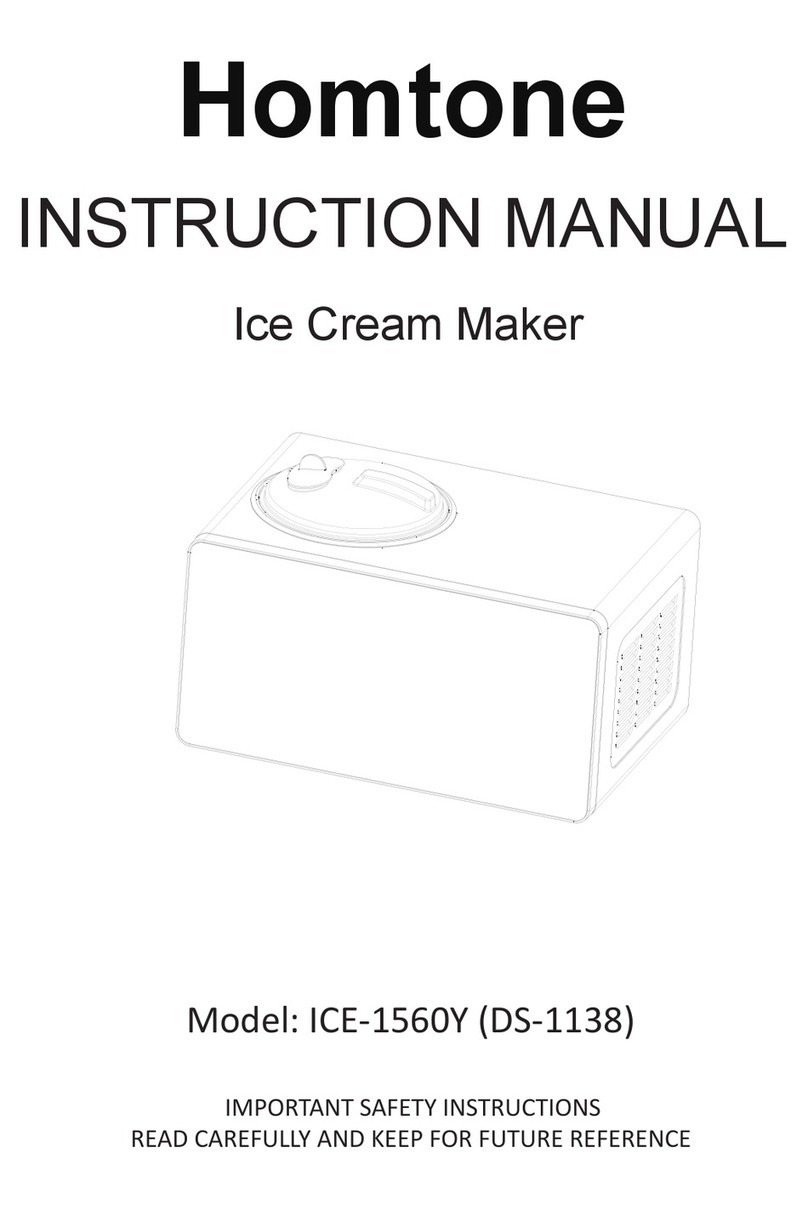 Homtone ICE-1560Y instruction manual