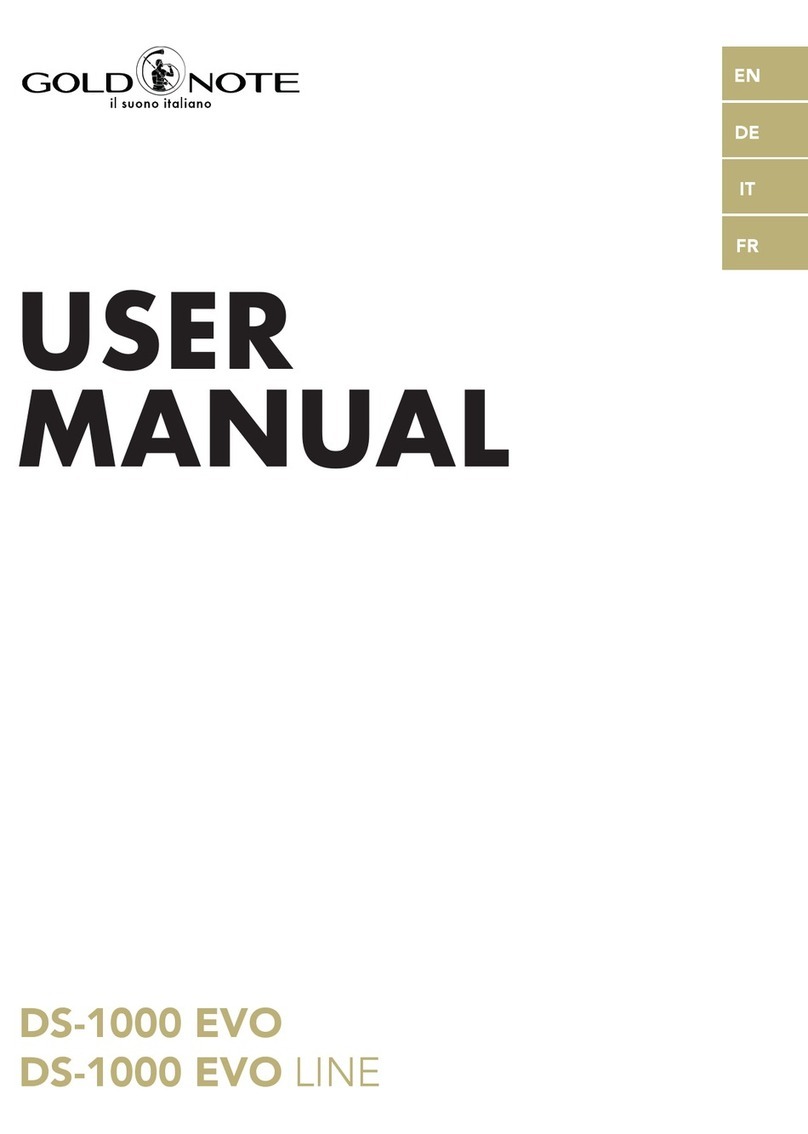 Gold Note DS-1000 EVO user manual