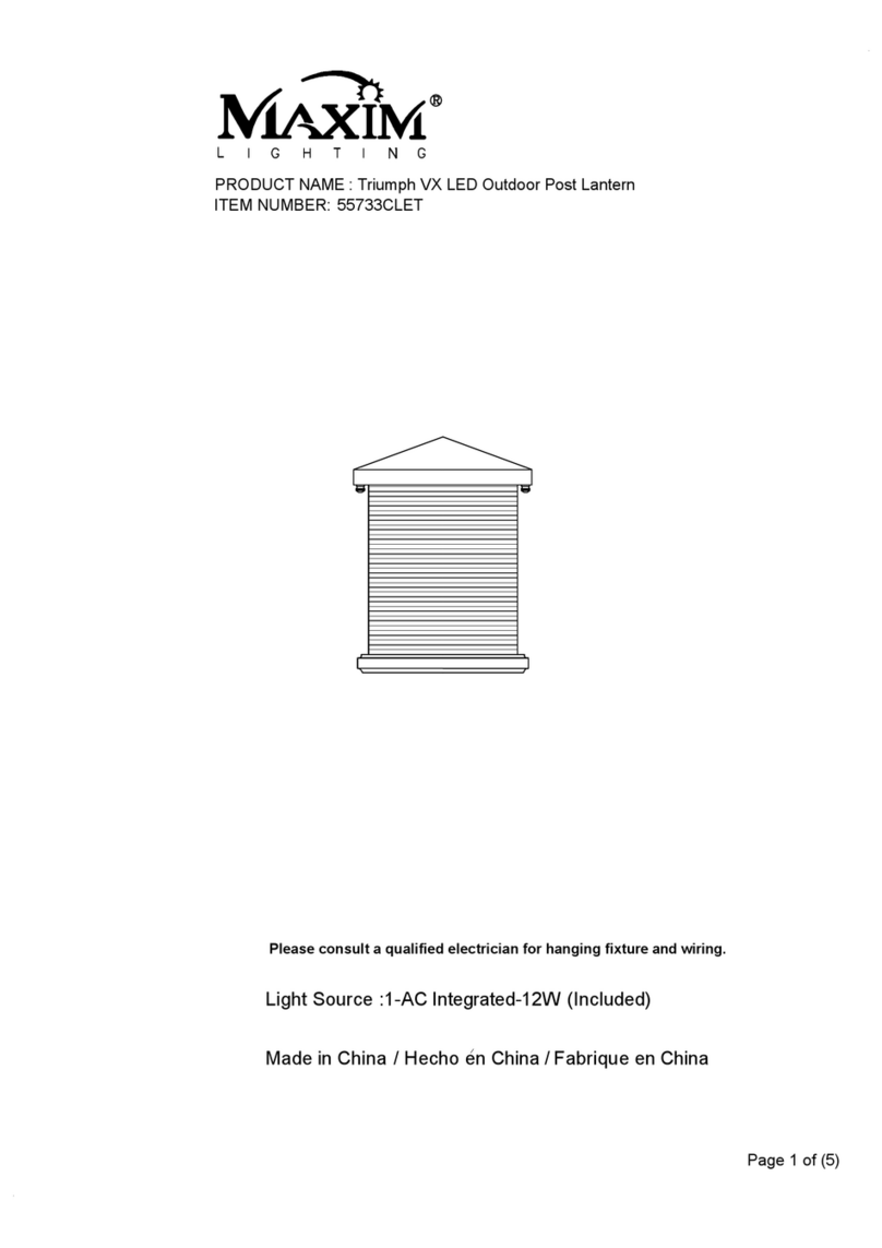 Maxim Lighting Triumph VX manual