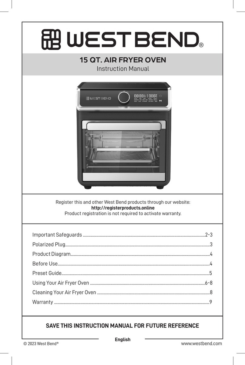 West Bend AFWB15BK13 instruction manual