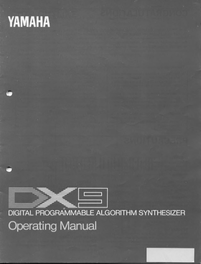 Yamaha DX9 User manual Yamaha DX9 User manual