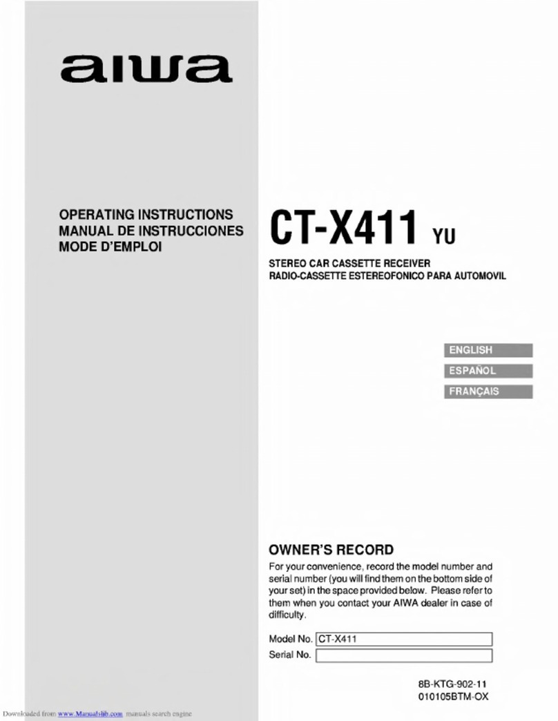 Aiwa CT-X411 operating instructions