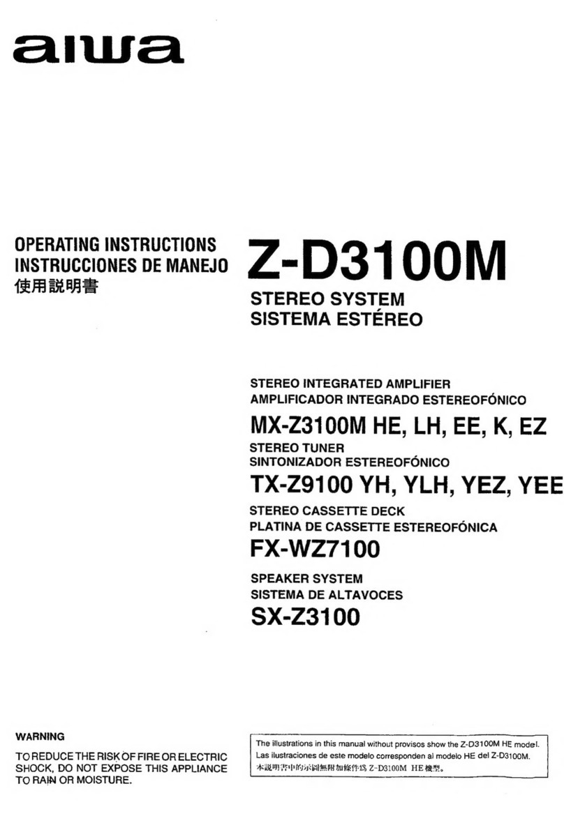 Aiwa Z-D3100M User manual