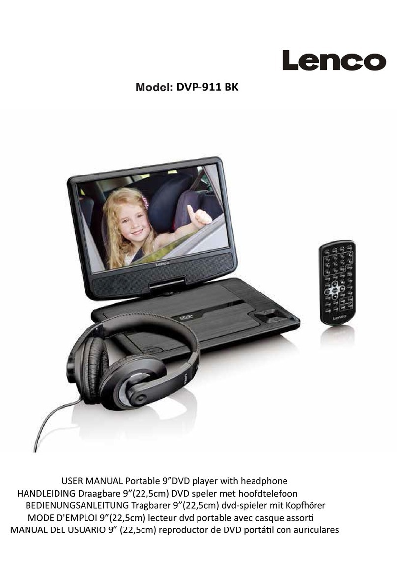 LENCO DVP-911 BK User manual
