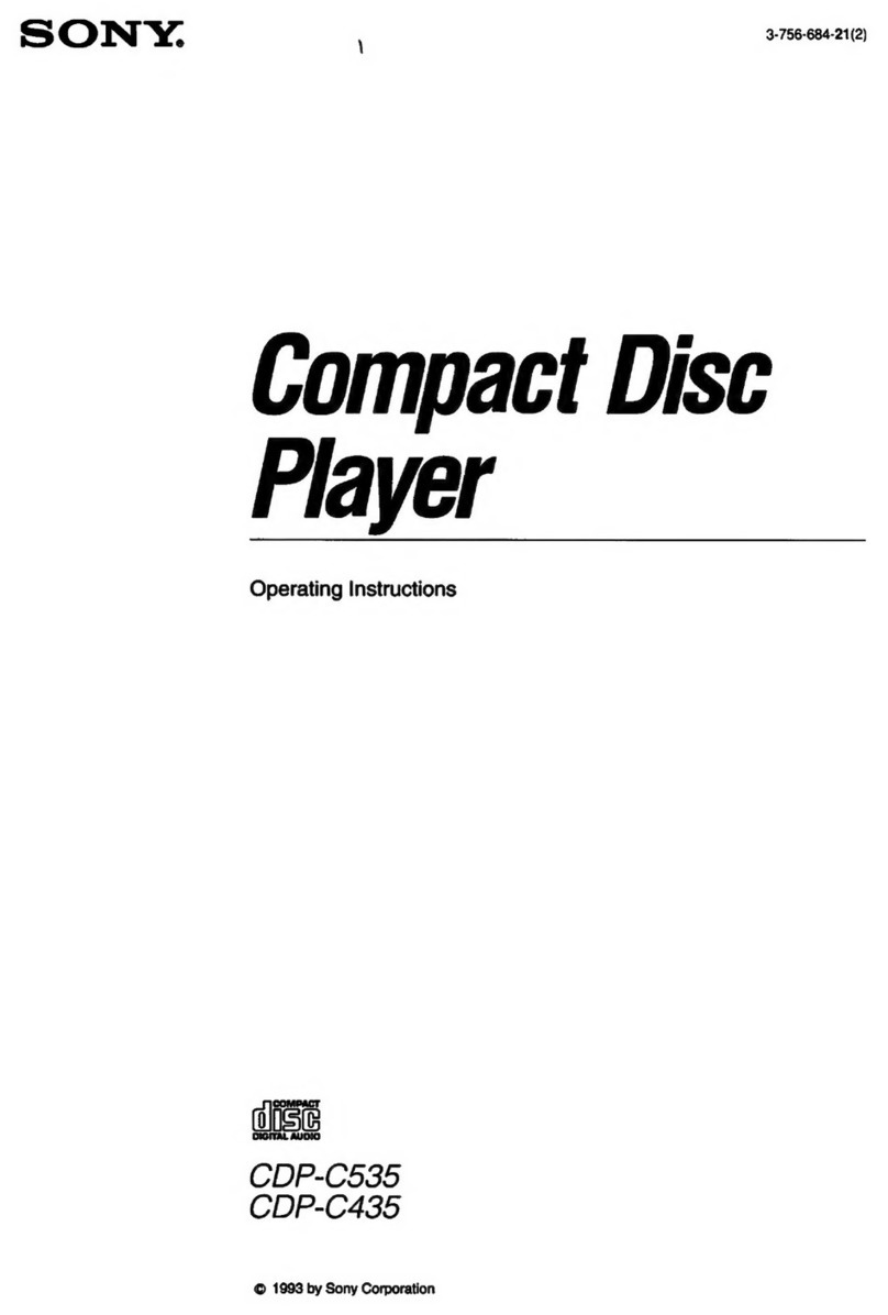 Sony CDP-C535 - Compact Disc Player User manual