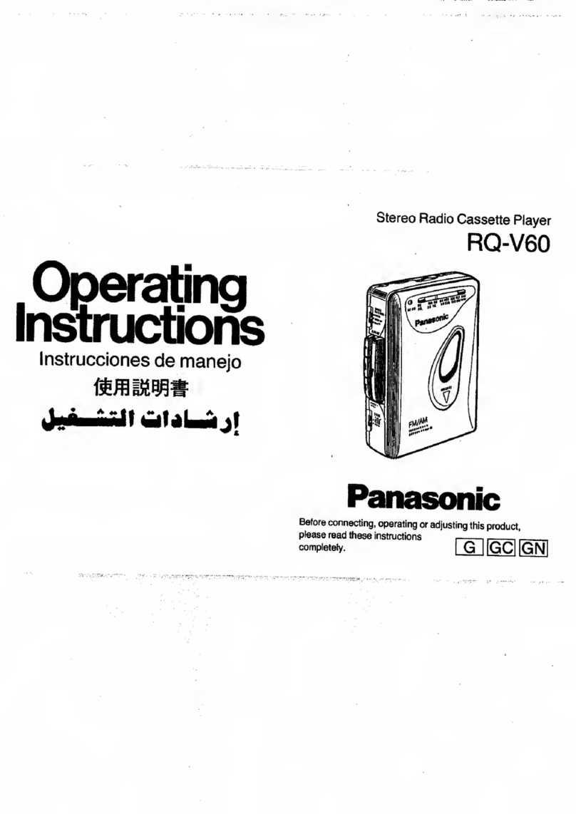 Panasonic RQ-V60 operating instructions