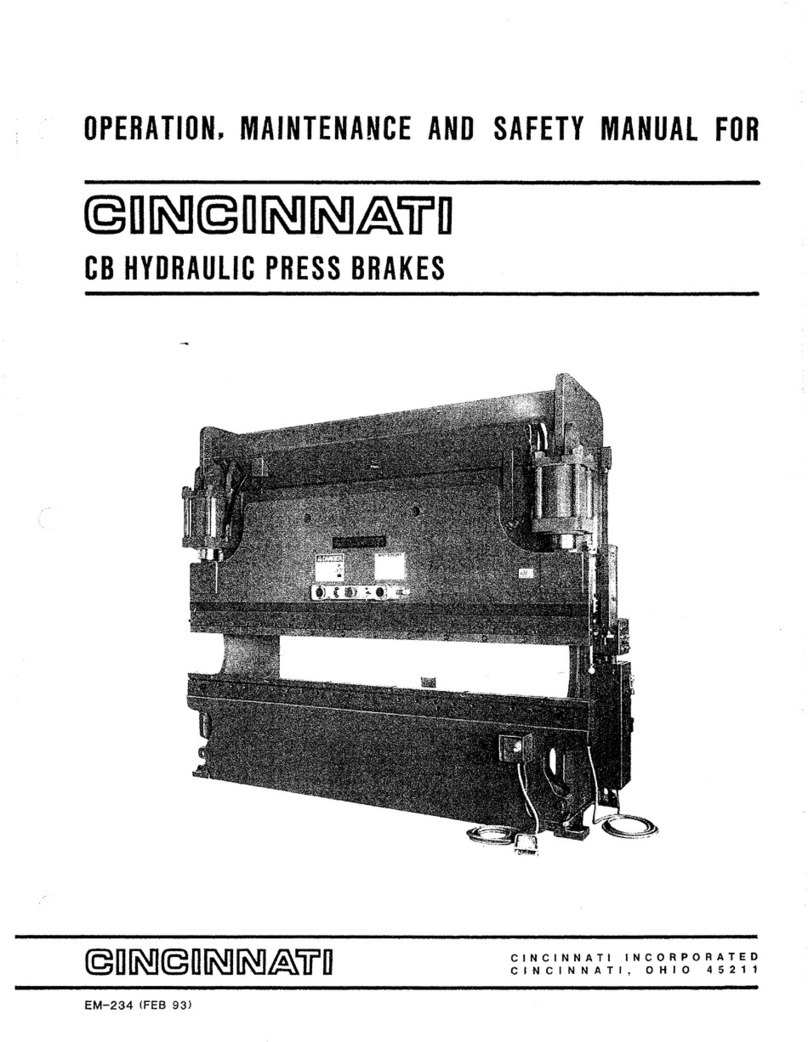 Cincinnati CB Series Operation, maintenance and safety manual Cincinnati CB Series Operation, maintenance and safety manual