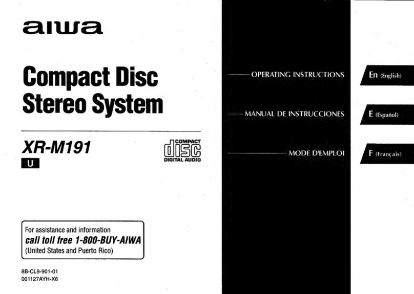 Aiwa XR-M191 User manual