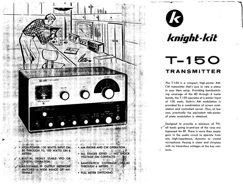 Allied Radio Knight-Kit T-150 manual