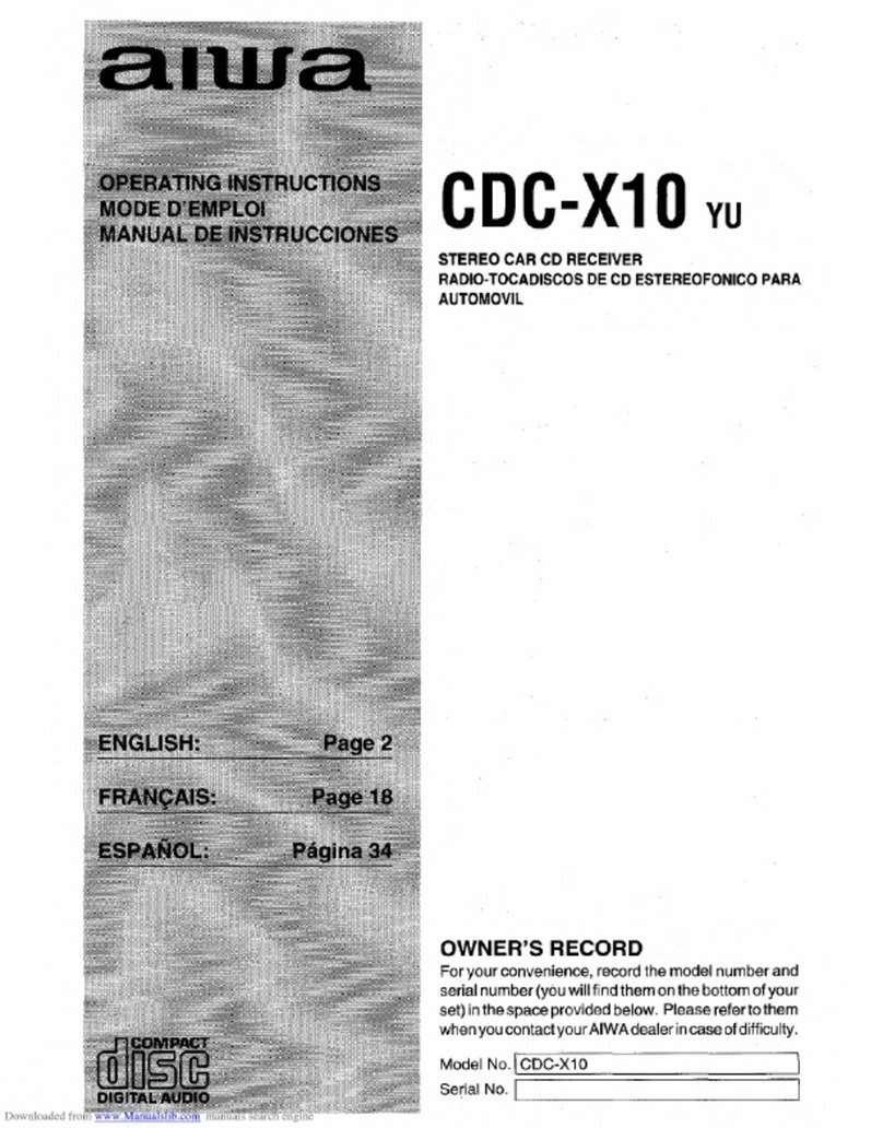 Aiwa CDC-X10 YU operating instructions
