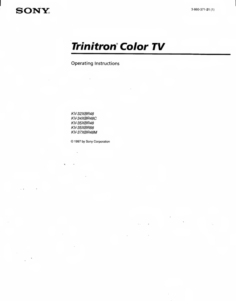 Sony Trinitron KV-32XBR48 User manual Sony Trinitron KV-32XBR48 User manual