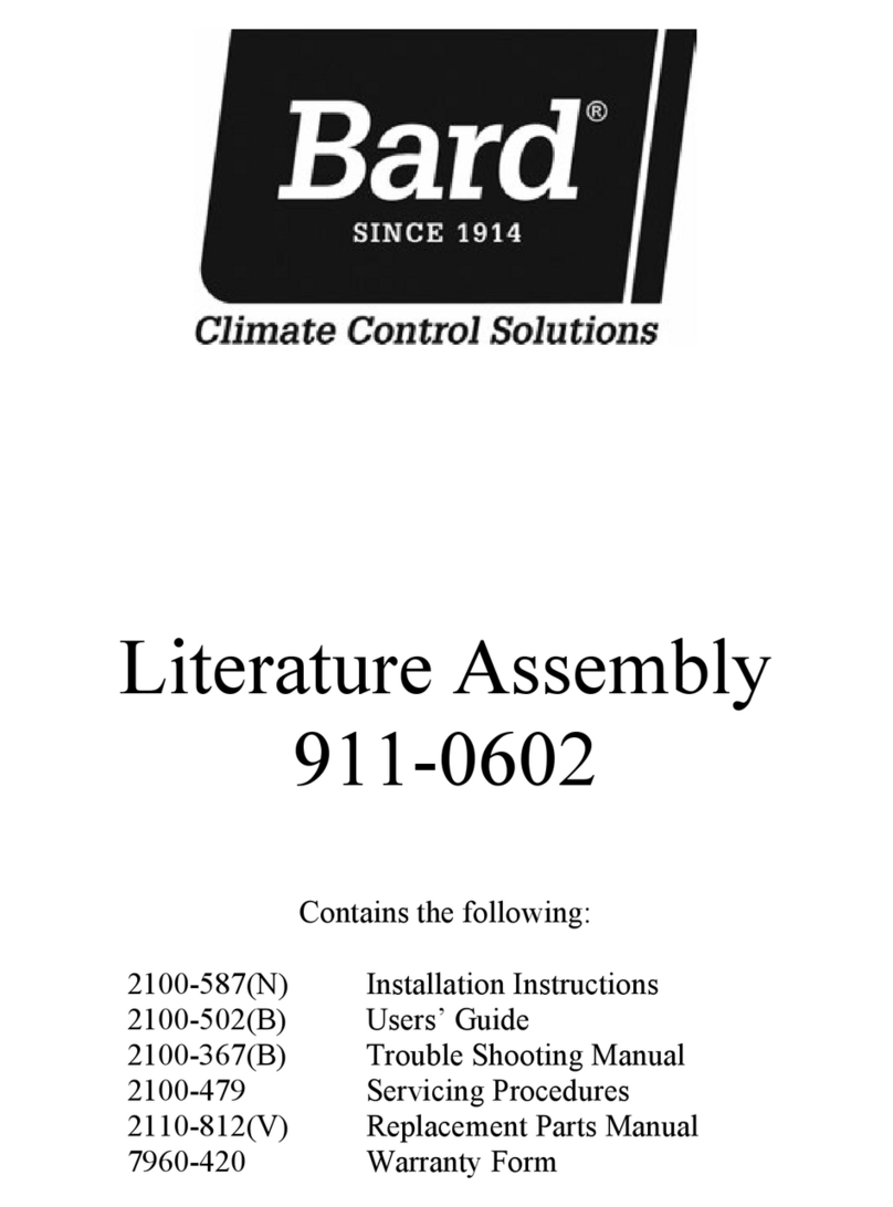 Bard WG3S2-A User manual