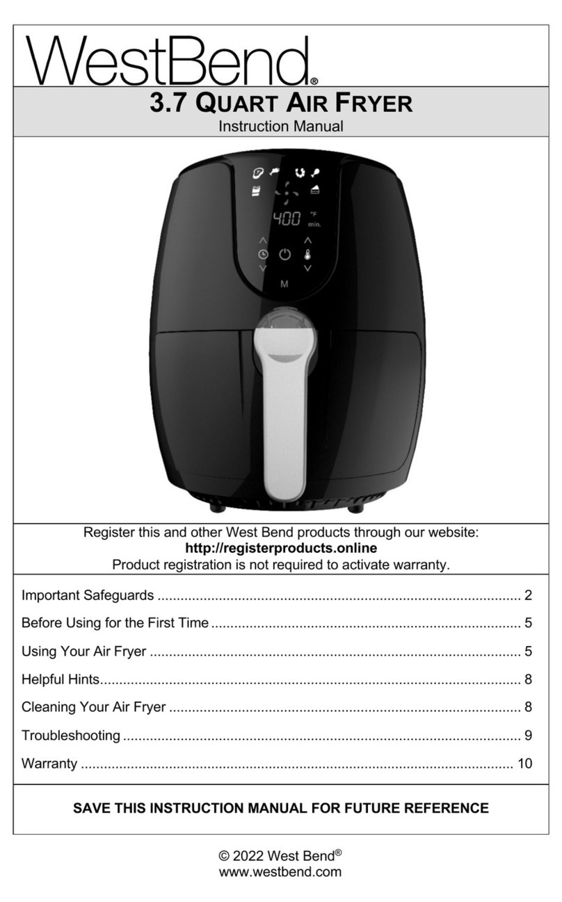 West Bend AFWB37BK13 instruction manual