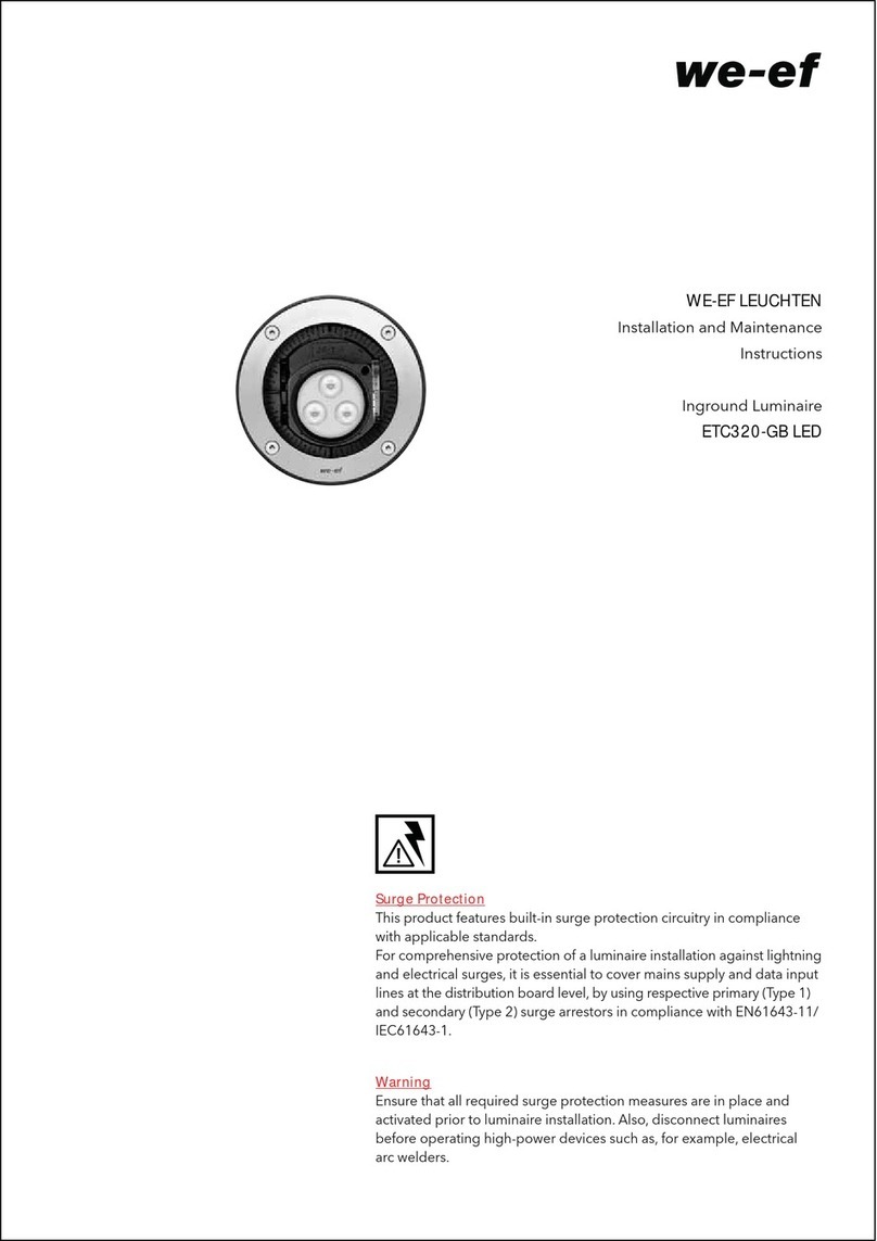 WE-EF ETC320-GB LED Installation and maintenance instructions