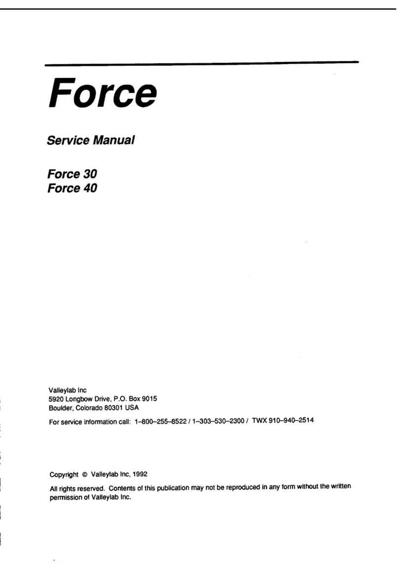 Valleylab Force 30 Service manual