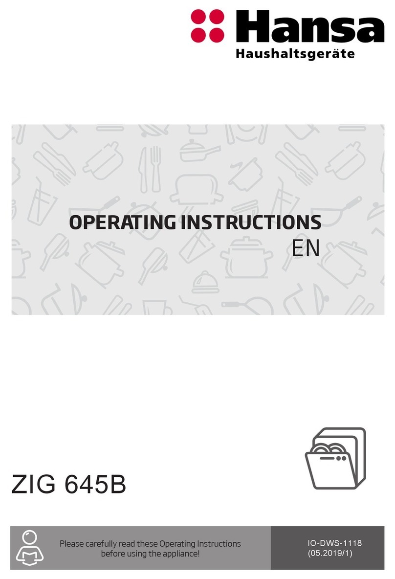 Hansa ZIG 645B operating instructions