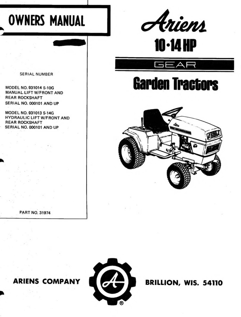 Ariens S-10G owner's manual