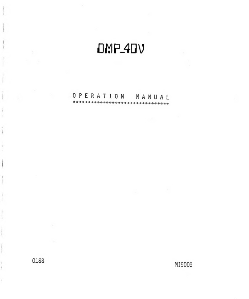 Houston Instrument DMP-40V Operation manual