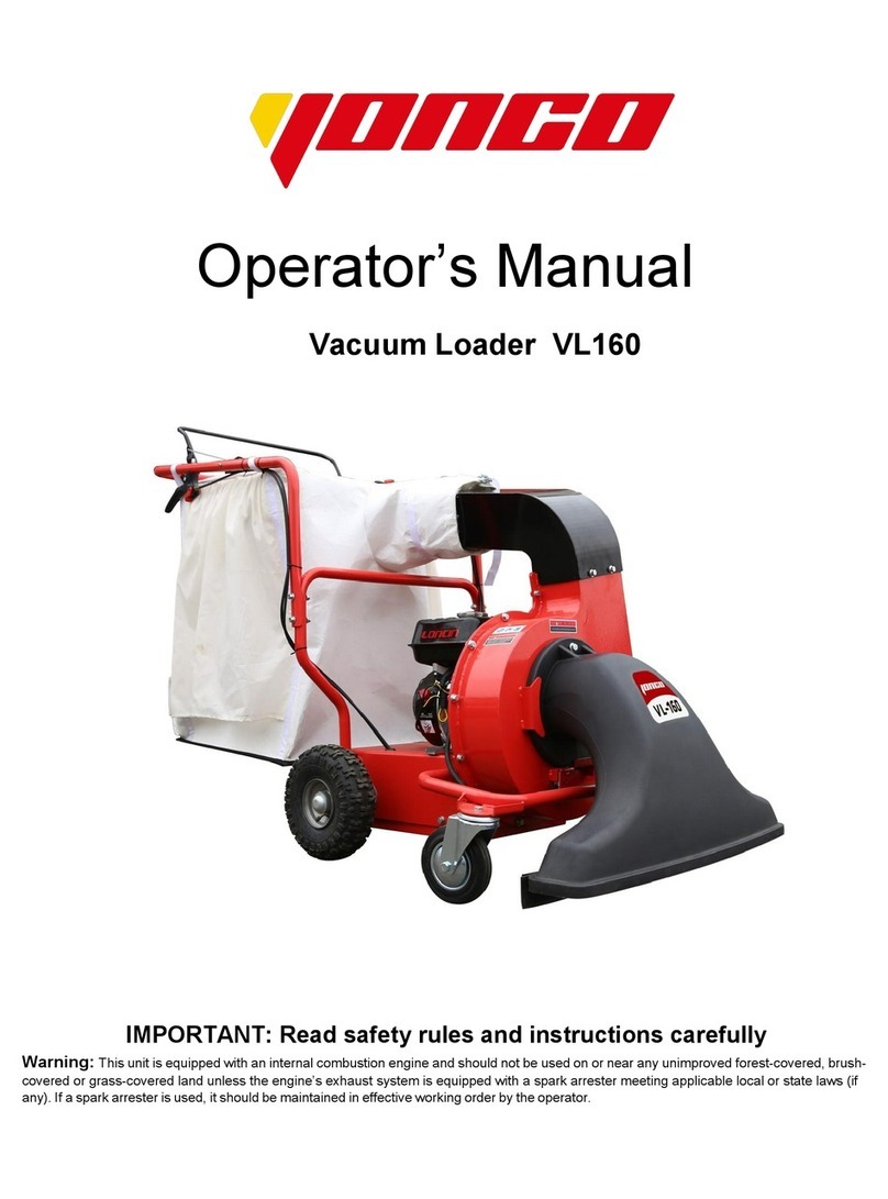 Jonco VL160 Operator's manual