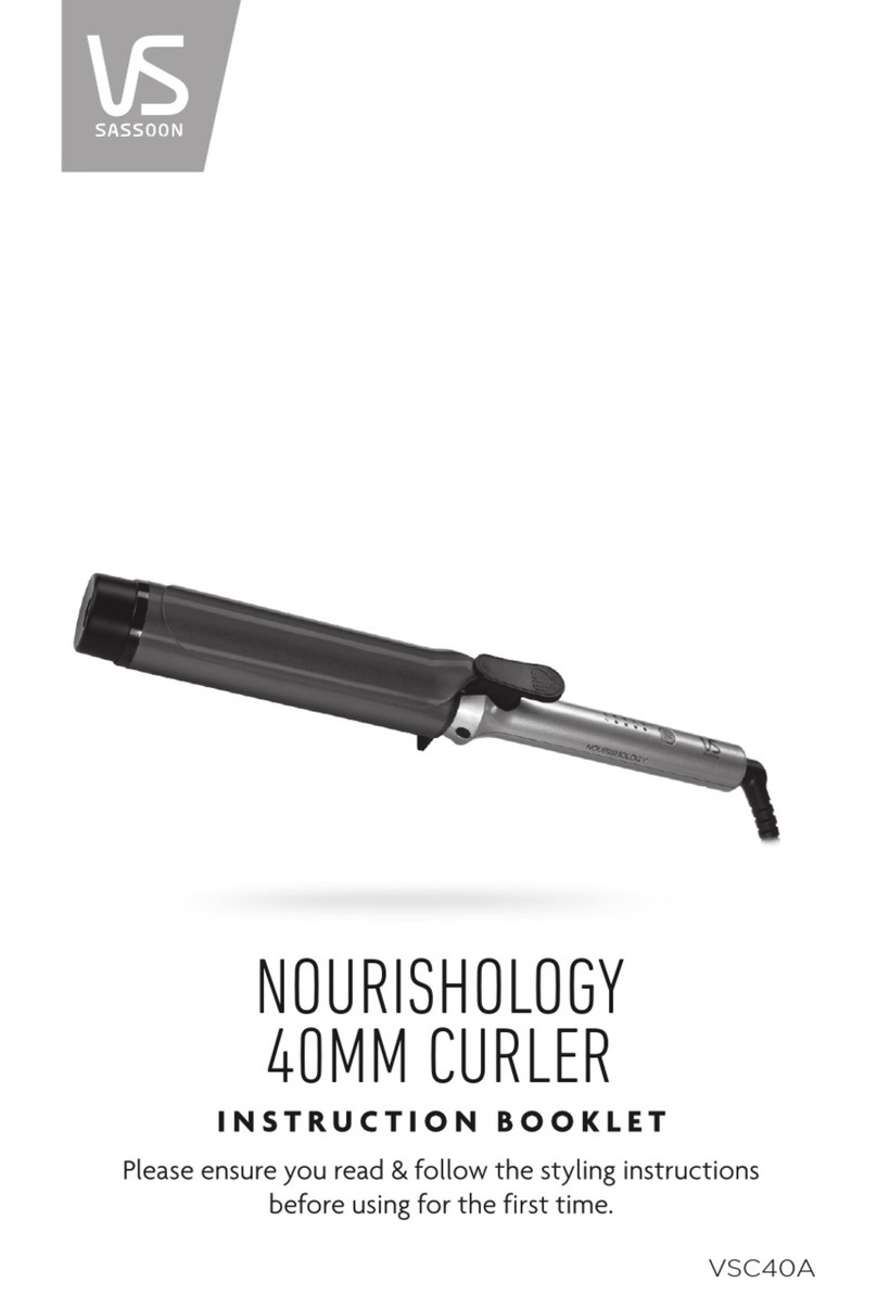 VS Sassoon NOURISHOLOGY VSC40A User manual