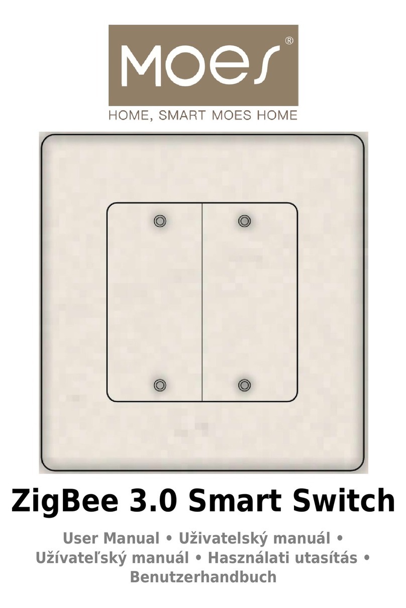 Moe's ZigBee 3.0 Smart Switch user manual