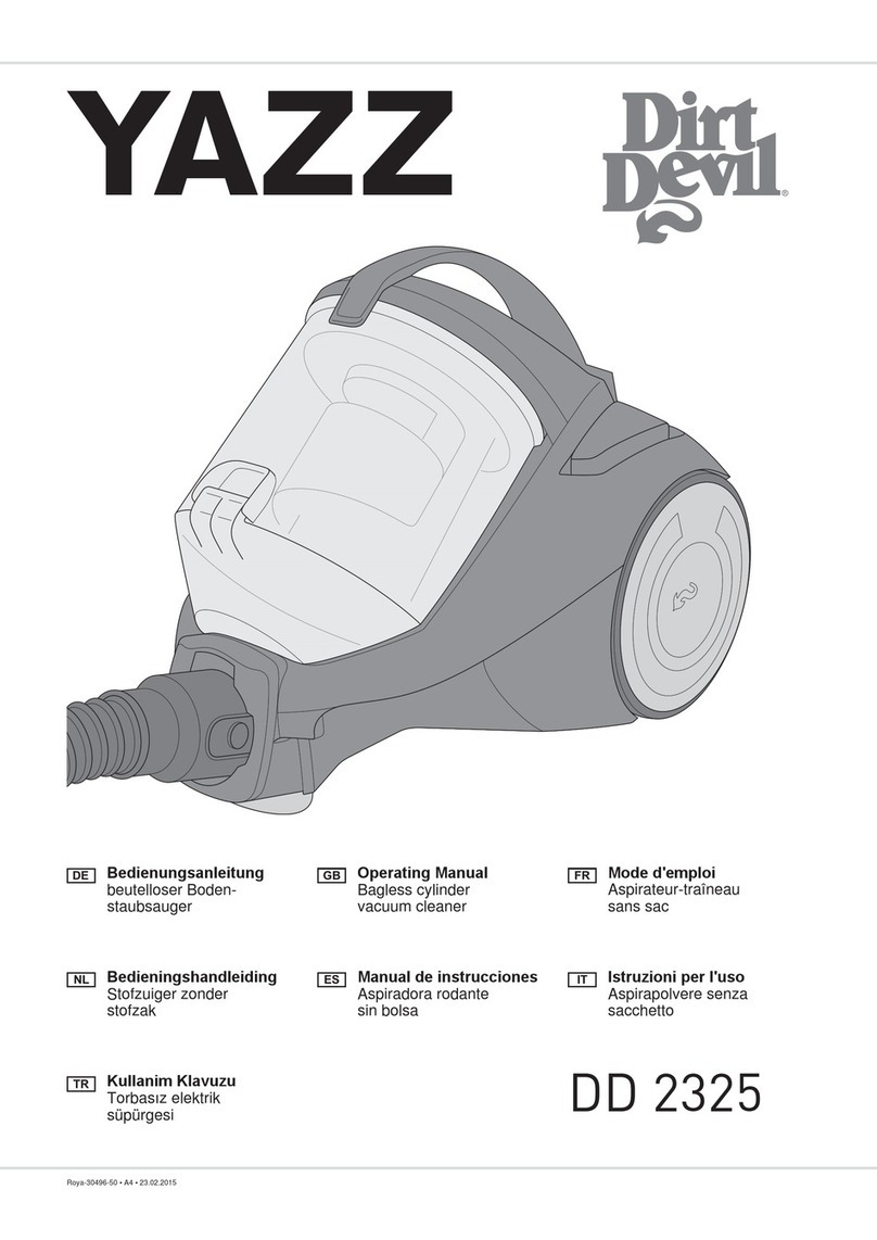 Dirt Devil Yazz DD 2325 operating manual