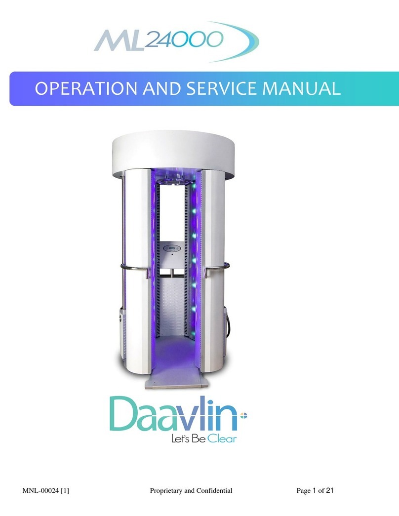 Daavlin ML24000 Operation and service manual