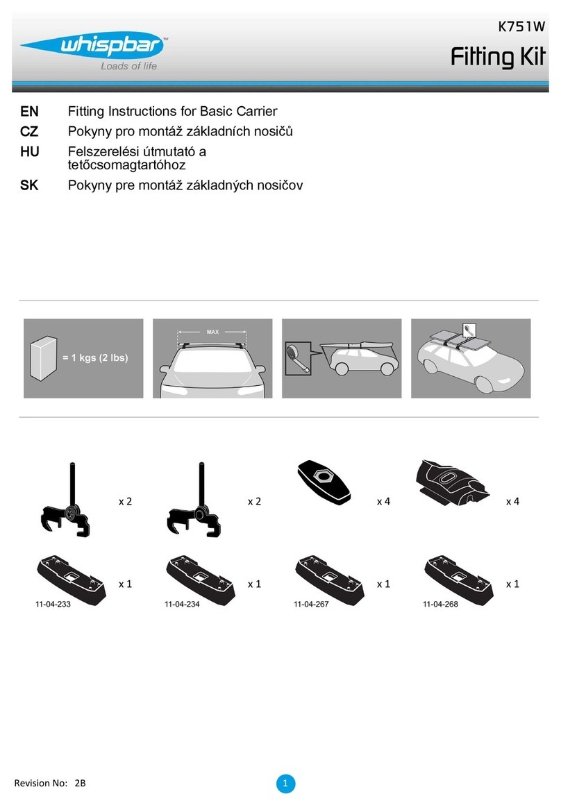 Whispbar K751W Fitting instructions
