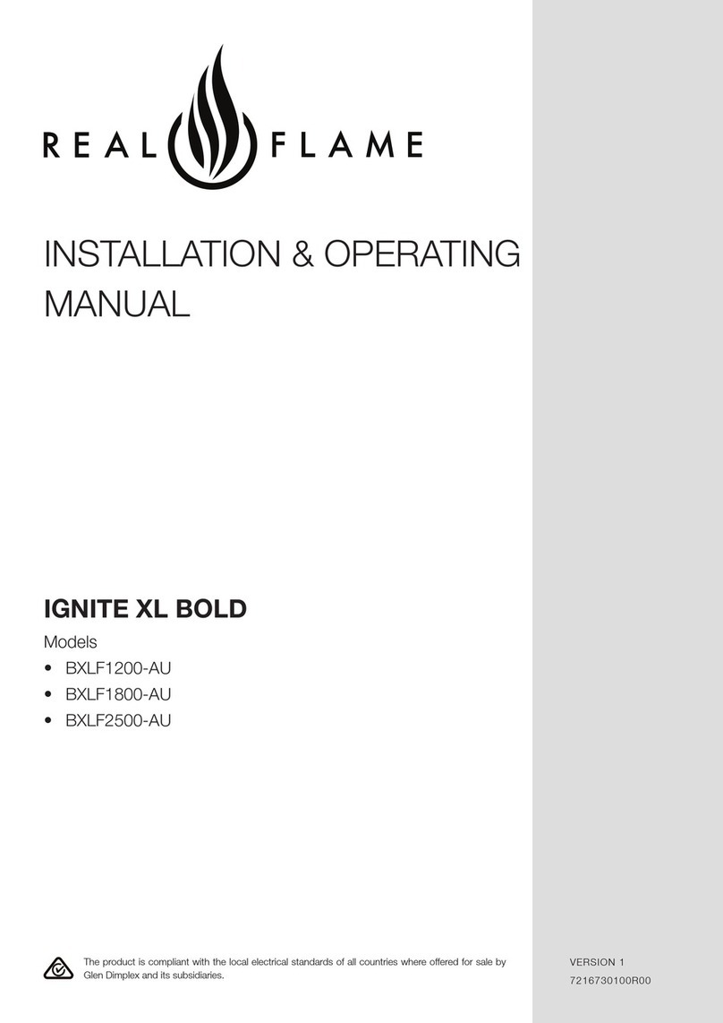 RealFlame IGNITE XL BOLD Installation instructions