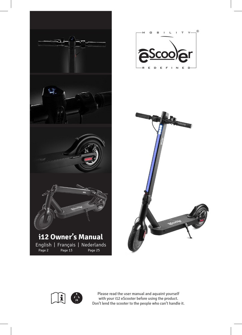 Escooter i12 User manual