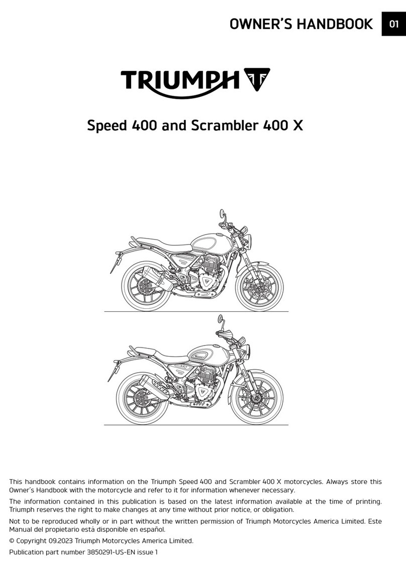 Triumph Speed 400 Owner's handbook