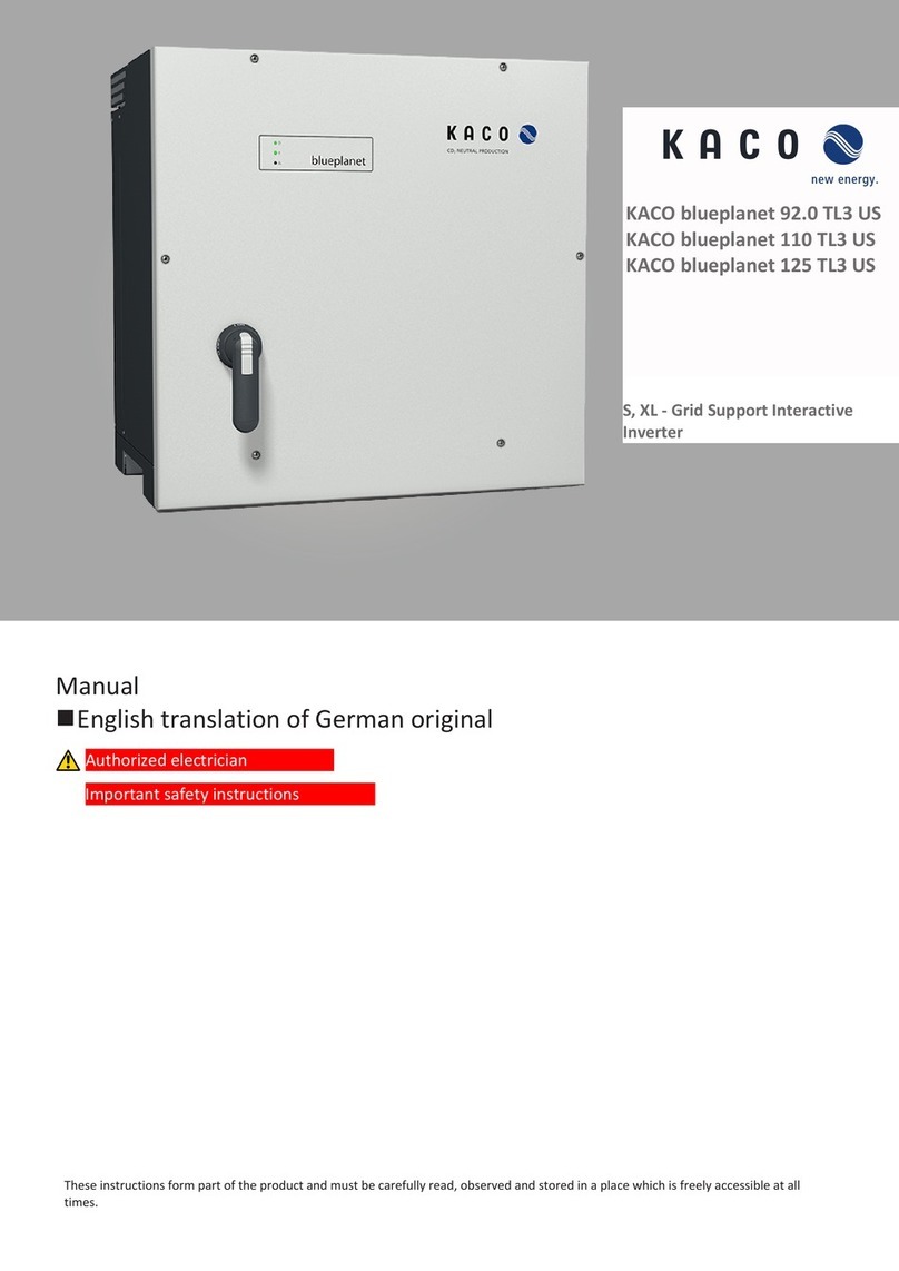 Kaco blueplanet 92.0 TL3 US manual