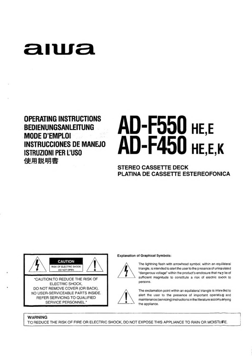 Aiwa AD-F550 User manual