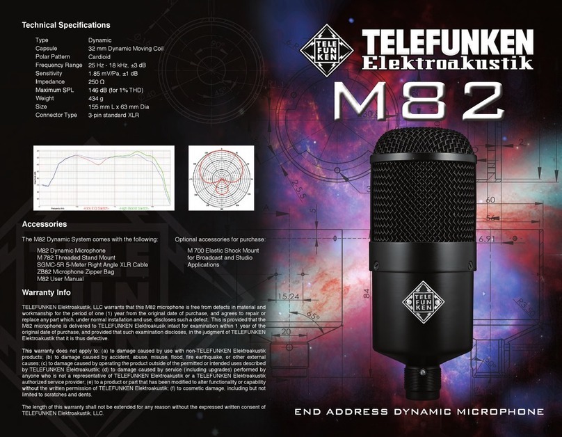 Telefunken Dynamic M82 quick start guide