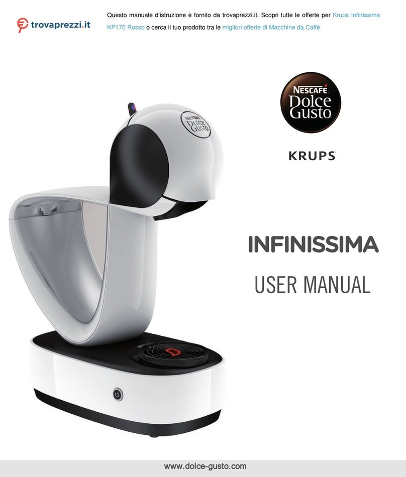 Krups NESCAFE Dolce Gusto INFINISSIMA User manual