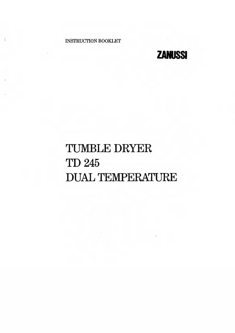 Zanussi TD245 User manual