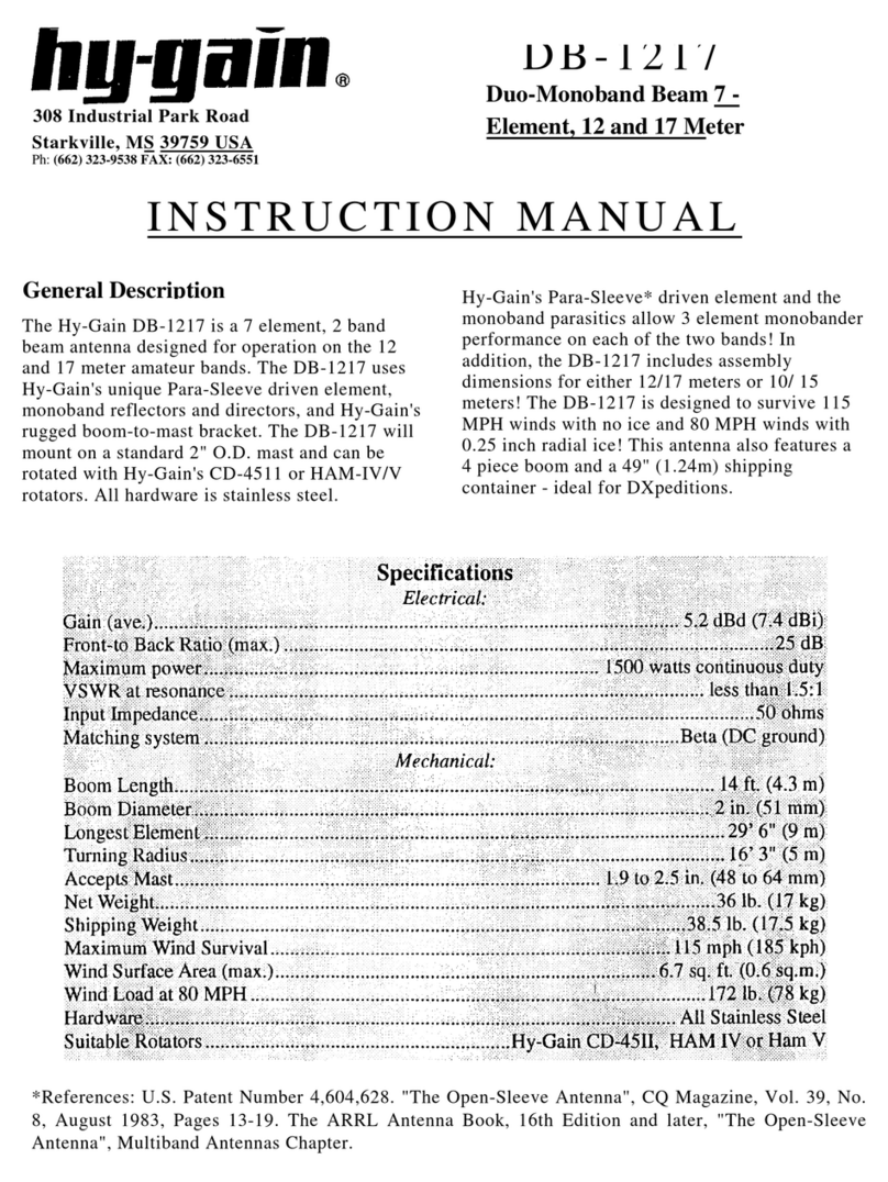 Hy-Gain DB-1217 User manual