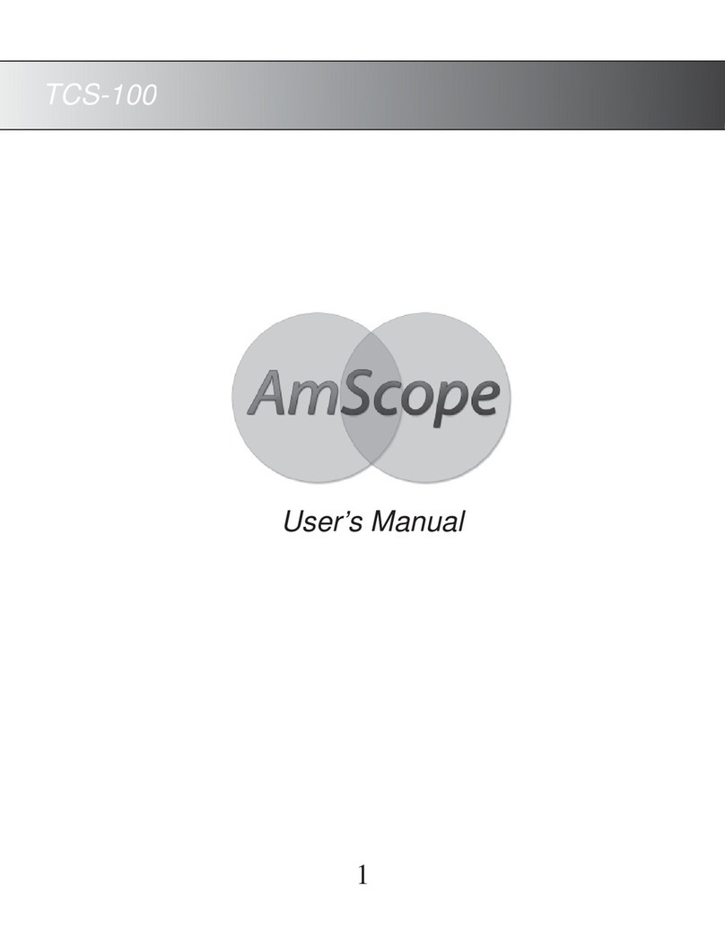 AmScope TCS-100 User manual