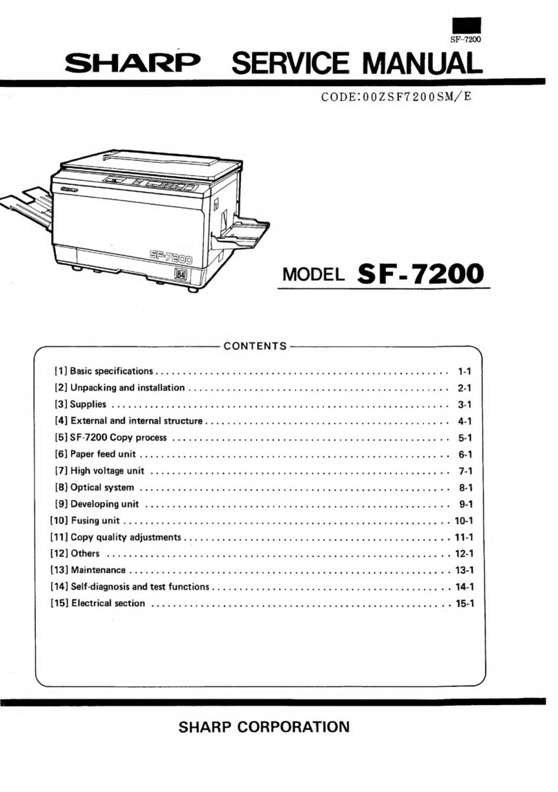 Sharp SF-7200 User manual