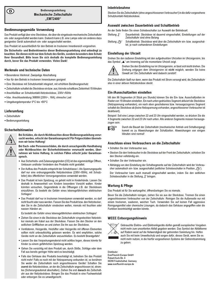 Everflourish EMT2400 operating instructions