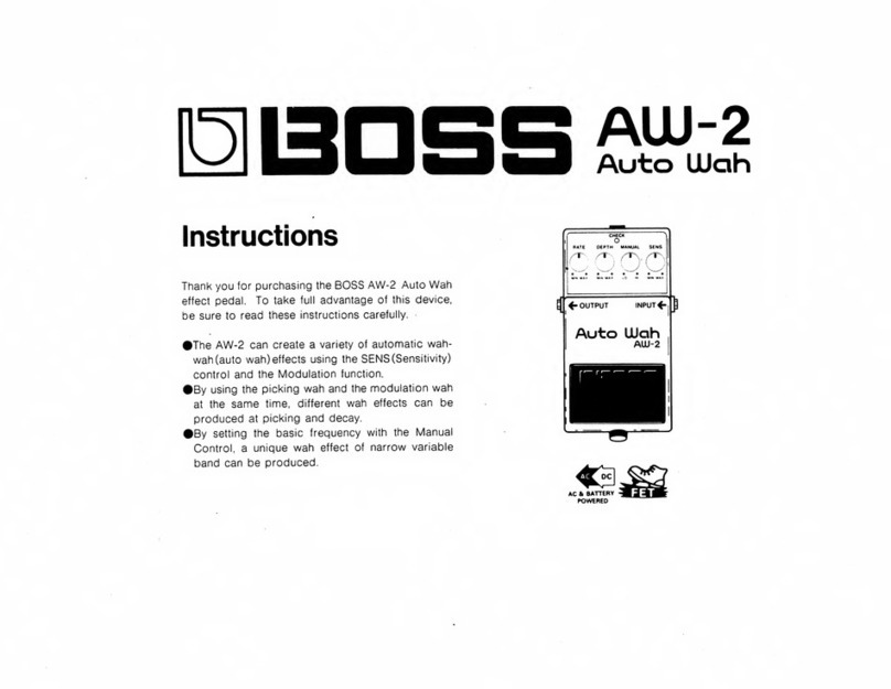 BOSSCO AW-2 instructions